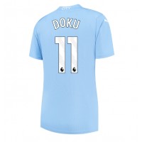 Dámy Fotbalový dres Manchester City Jeremy Doku #11 2023-24 Domácí Krátký Rukáv